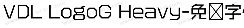 VDL LogoG Heavy字体转换
